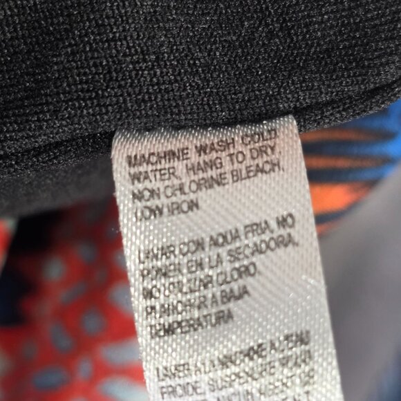 Womens Rock 47 Wrangler Western Multicolor Dress Dolman Sleeve Lined Size S - Picture 8 of 8